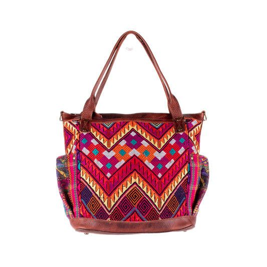 THE MEDIUM PERFECT BAG - OOAK HUIPIL - COPPER - NO. 19135