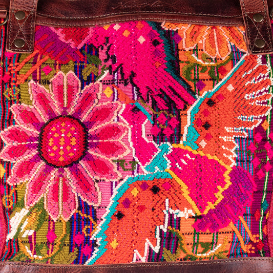 THE MEDIUM PERFECT BAG - OOAK HUIPIL - COPPER - NO. 19136