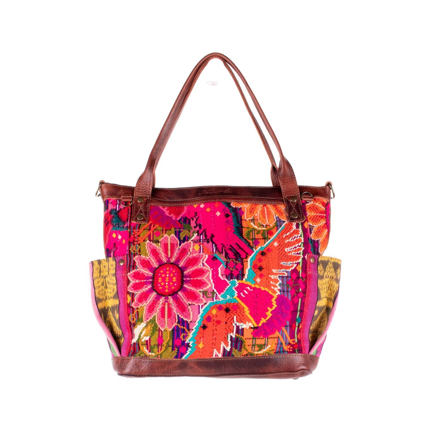 THE MEDIUM PERFECT BAG - OOAK HUIPIL - COPPER - NO. 19136