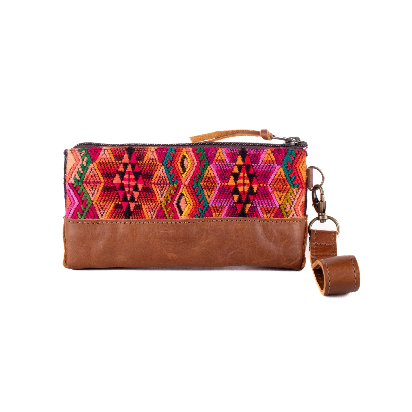 LITTLE BOSS CLUTCH - OOAK HUIPIL - CAFE - NO. 19197