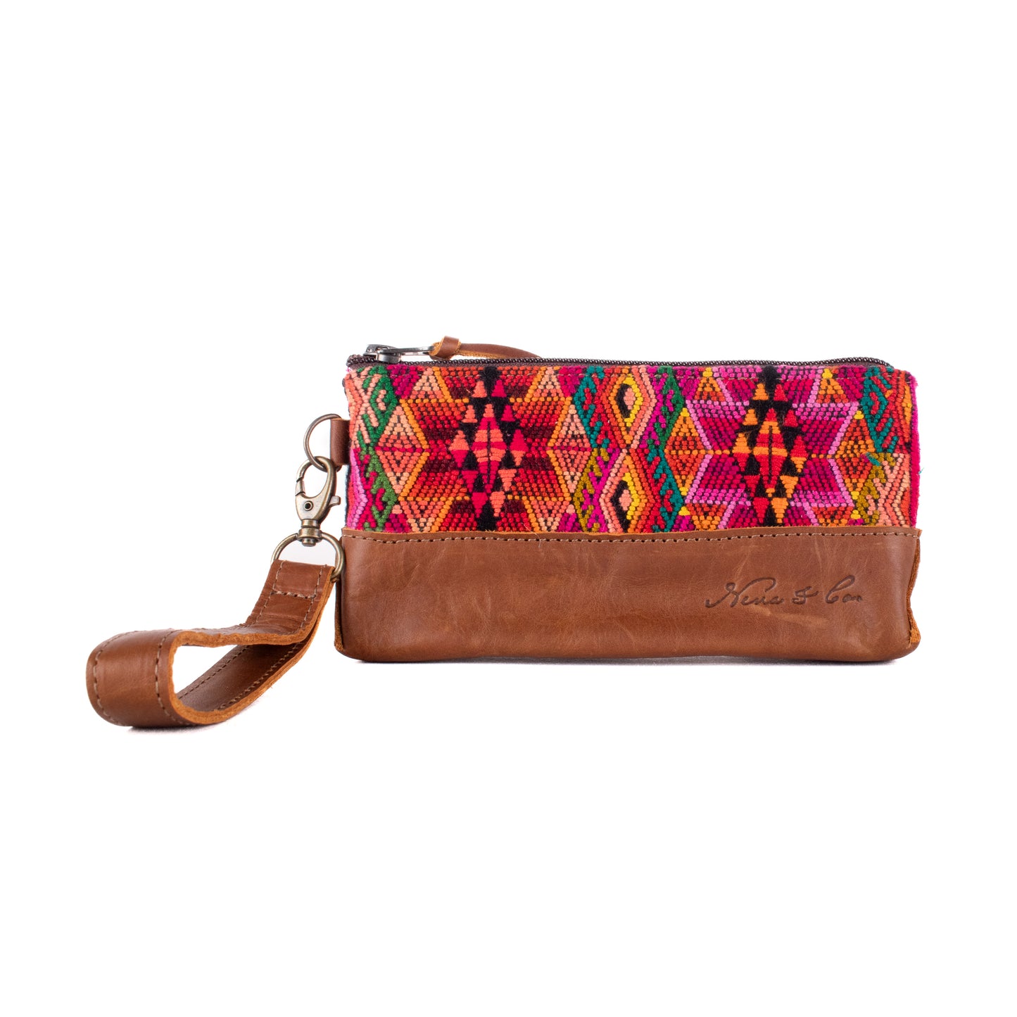 LITTLE BOSS CLUTCH - OOAK HUIPIL - CAFE - NO. 19197