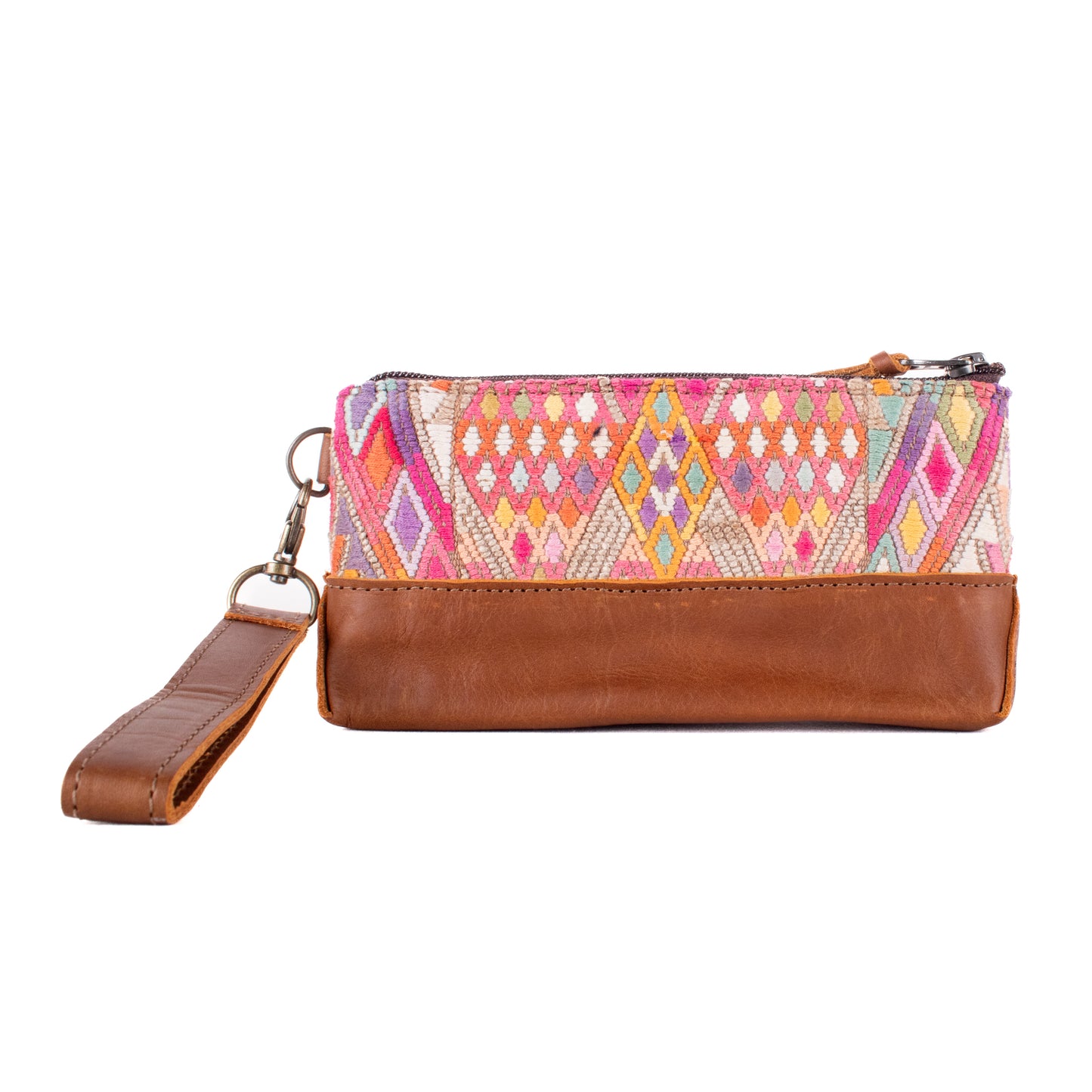 LITTLE BOSS CLUTCH - OOAK HUIPIL - CAFE - NO. 19198