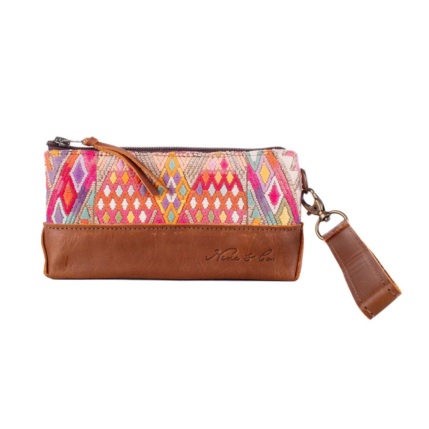 LITTLE BOSS CLUTCH - OOAK HUIPIL - CAFE - NO. 19198