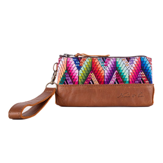 LITTLE BOSS CLUTCH - OOAK HUIPIL - CAFE - NO. 19199