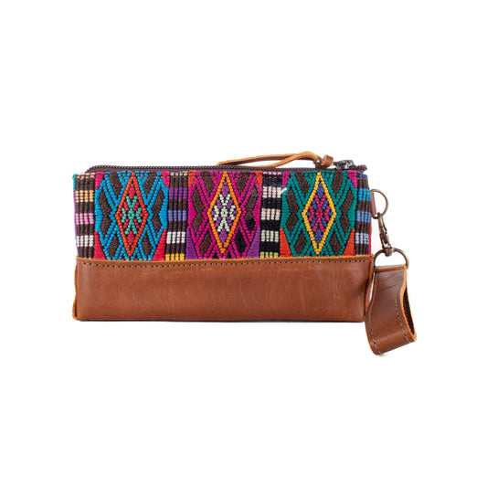 LITTLE BOSS CLUTCH - OOAK HUIPIL - CAFE - NO. 19200