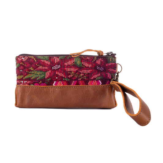 LITTLE BOSS CLUTCH - OOAK HUIPIL - CAFE - NO. 19201