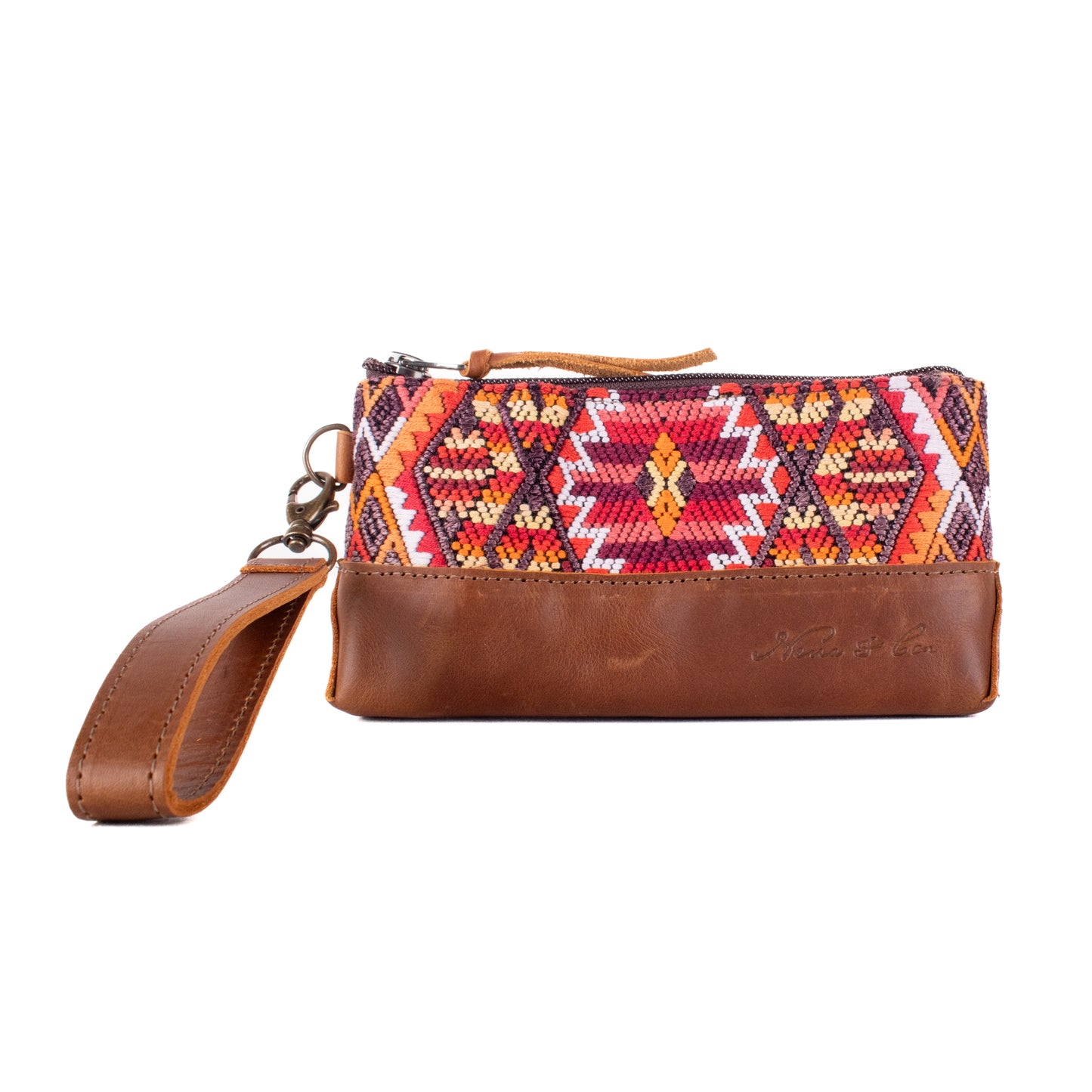 LITTLE BOSS CLUTCH - OOAK HUIPIL - CAFE - NO. 19202