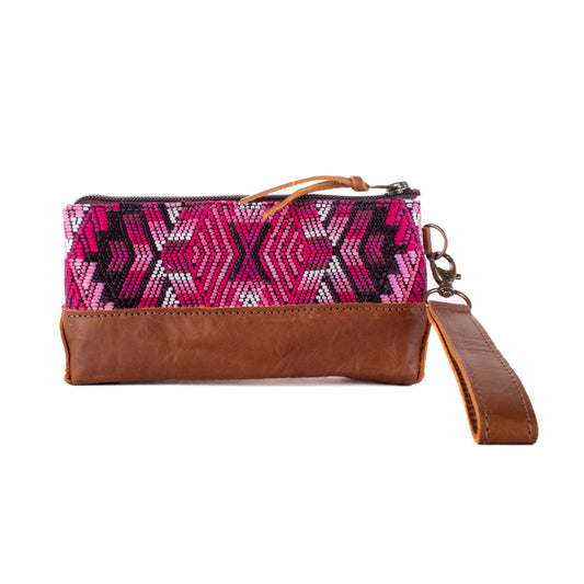 LITTLE BOSS CLUTCH - OOAK HUIPIL - CAFE - NO. 19203