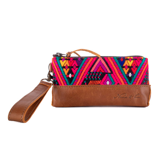 LITTLE BOSS CLUTCH - OOAK HUIPIL - CAFE - NO. 19204