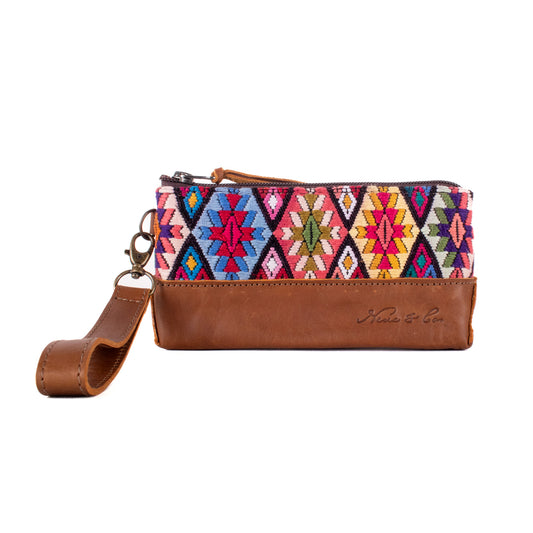 LITTLE BOSS CLUTCH - OOAK HUIPIL - CAFE - NO. 19205