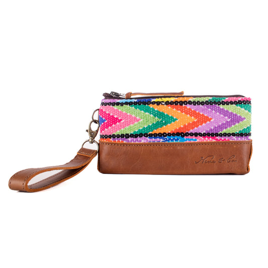 LITTLE BOSS CLUTCH - OOAK HUIPIL - CAFE - NO. 19206