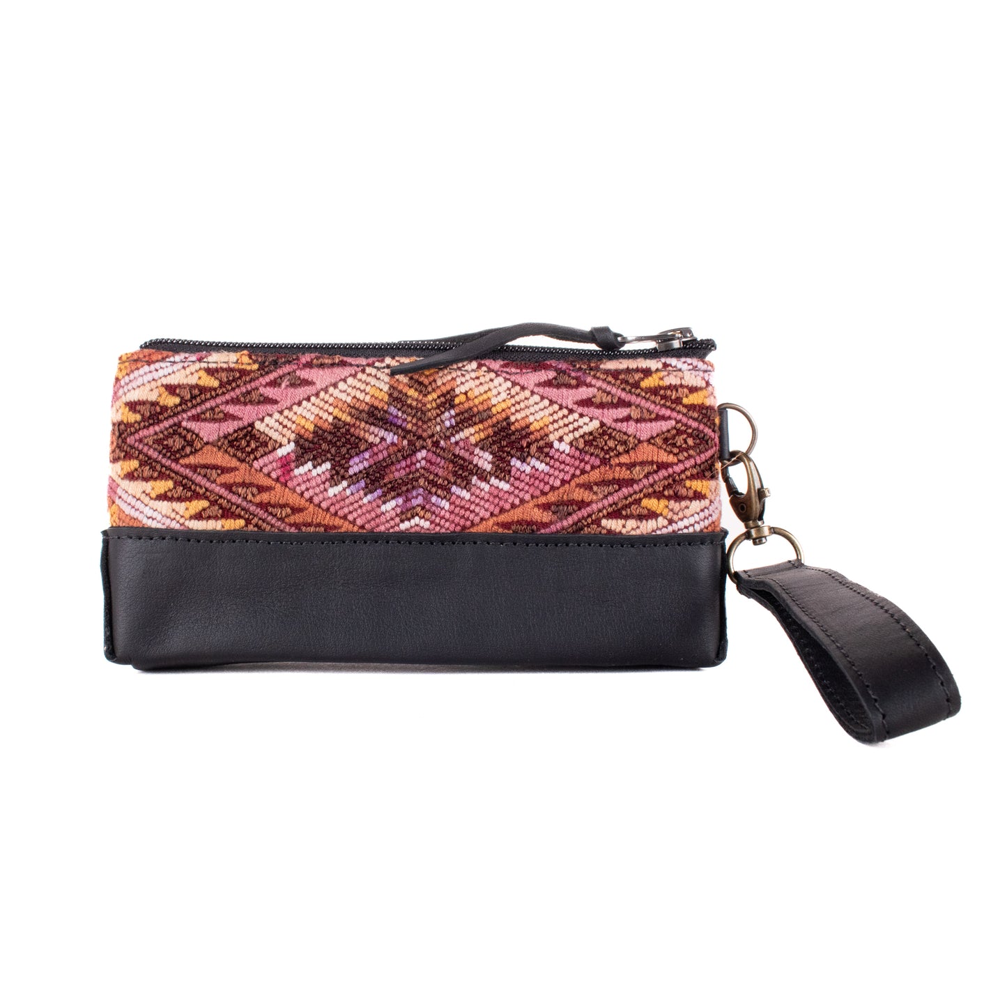 LITTLE BOSS CLUTCH - OOAK HUIPIL - BLACK - NO. 19210