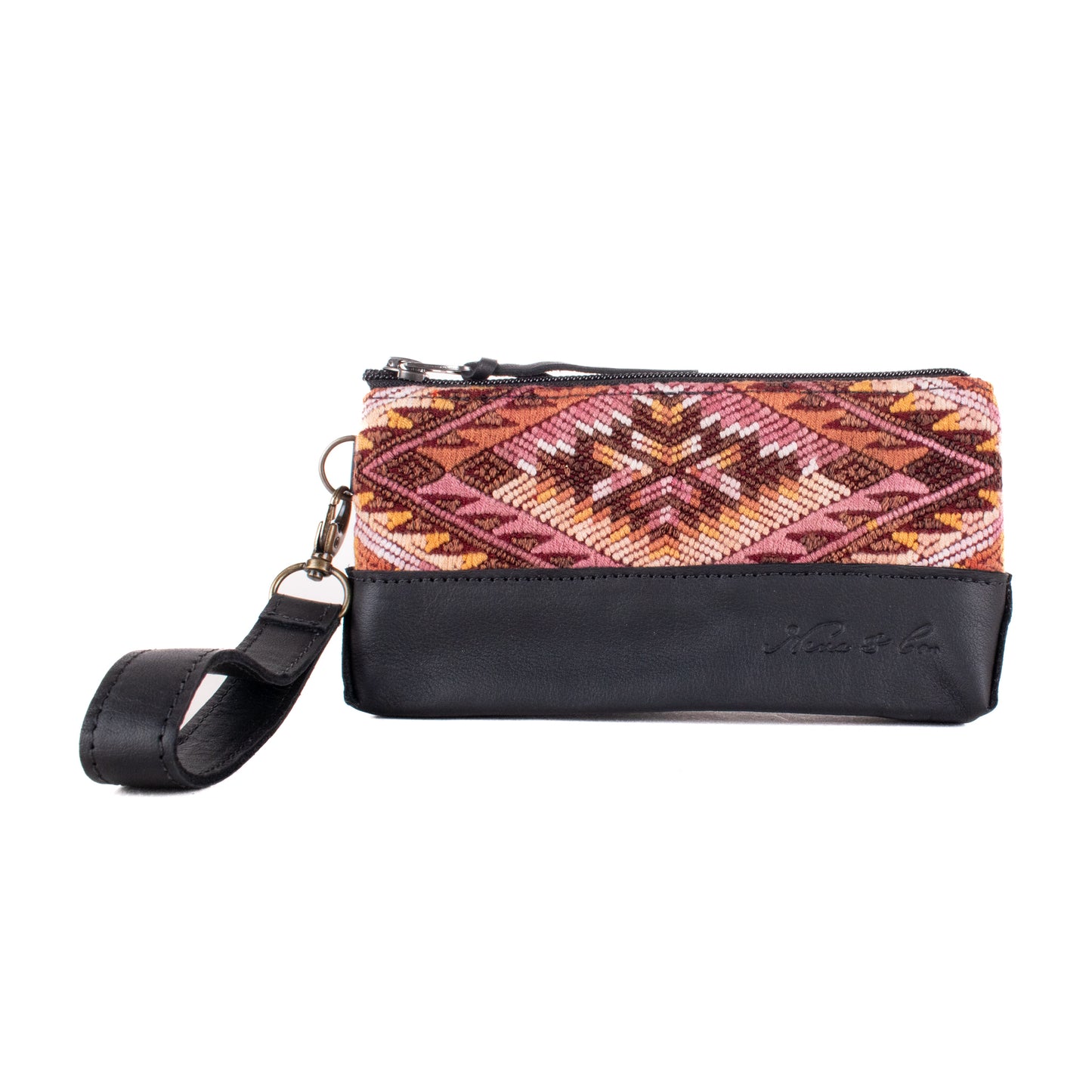 LITTLE BOSS CLUTCH - OOAK HUIPIL - BLACK - NO. 19210