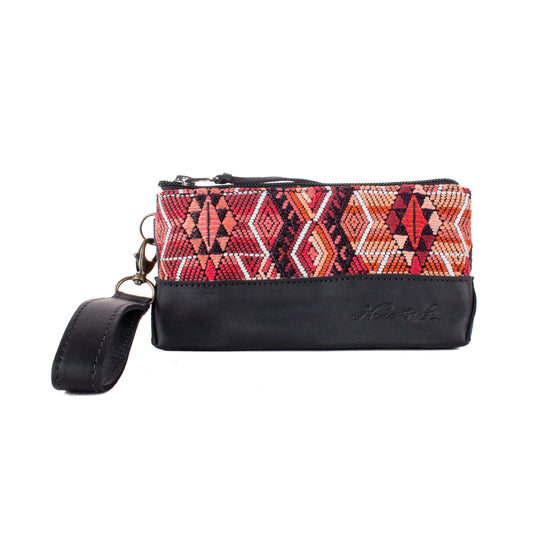 LITTLE BOSS CLUTCH - OOAK HUIPIL - BLACK - NO. 19212