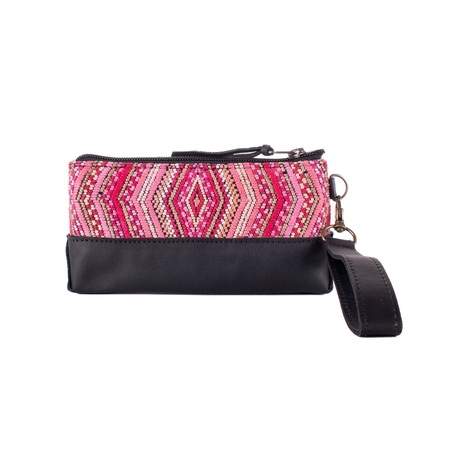 LITTLE BOSS CLUTCH - OOAK HUIPIL - BLACK - NO. 19214