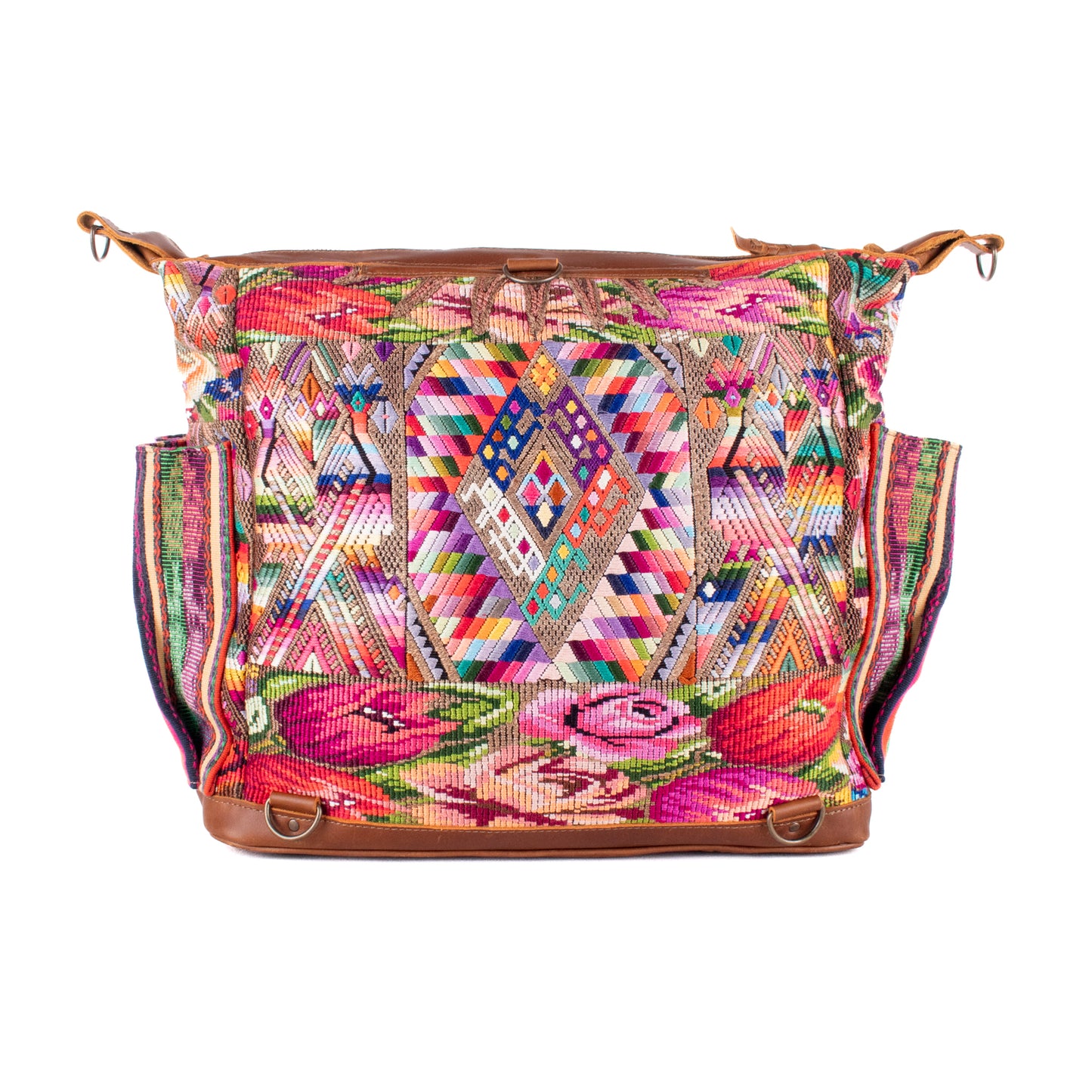 BEATRIZ CDB + DIAMANTE STRAP - OOAK HUIPIL - CAFE - NO. 19293