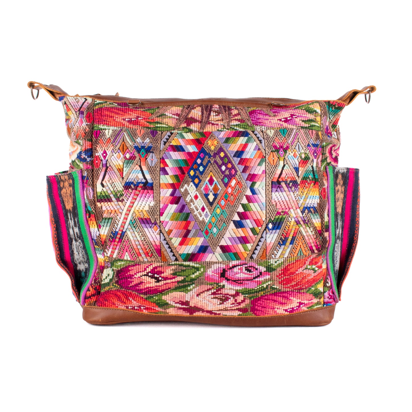 BEATRIZ CDB + DIAMANTE STRAP - OOAK HUIPIL - CAFE - NO. 19293