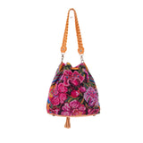 DRAWSTRING BUCKET BAG - OOAK HUIPIL - DUNA AMARILLA - NO. 19330