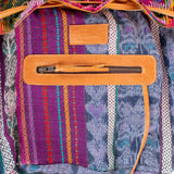 DRAWSTRING BUCKET BAG - OOAK HUIPIL - DUNA AMARILLA - NO. 19330