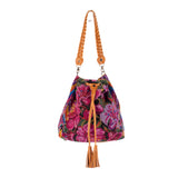 DRAWSTRING BUCKET BAG - OOAK HUIPIL - DUNA AMARILLA - NO. 19330