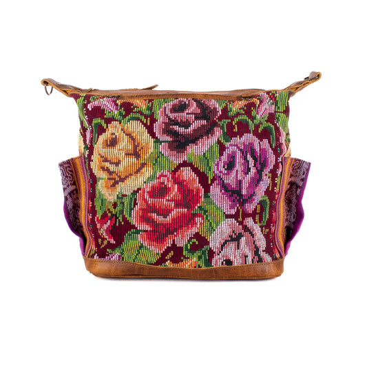 BEATRIZ MCDB + DIAMANTE STRAP - OOAK HUIPIL - CAFE - 19354