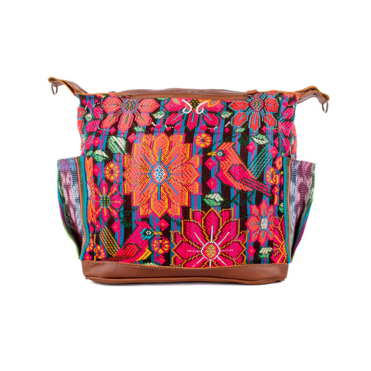 BEATRIZ MCDB + DIAMANTE STRAP - OOAK HUIPIL - CAFE - 19355