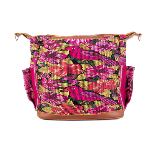 BEATRIZ MCDB + DIAMANTE STRAP - OOAK HUIPIL - CAFE - 19356