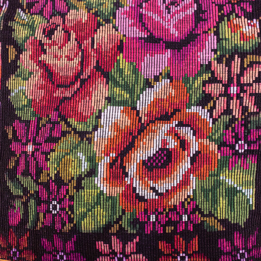 BEATRIZ CDB + DIAMANTE STRAP - OOAK HUIPIL - CAFE - NO. 19364