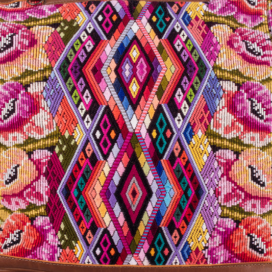 BEATRIZ CDB + DIAMANTE STRAP - OOAK HUIPIL - CAFE - NO. 19366