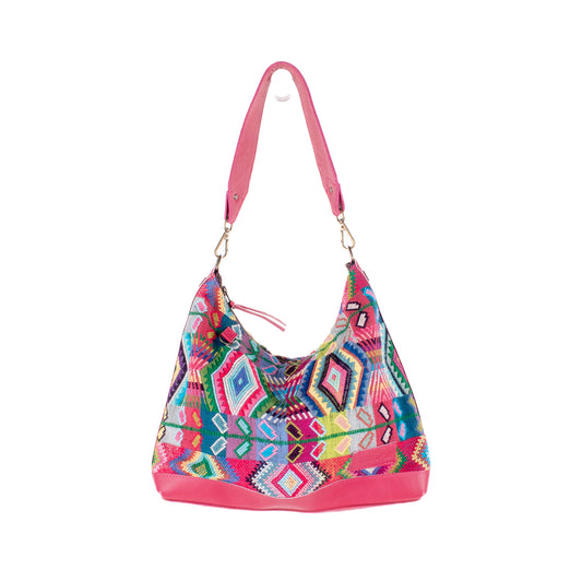 SMALL PENELOPE BAG - H&S WHEAT - RASPBERRY - NO. 19375