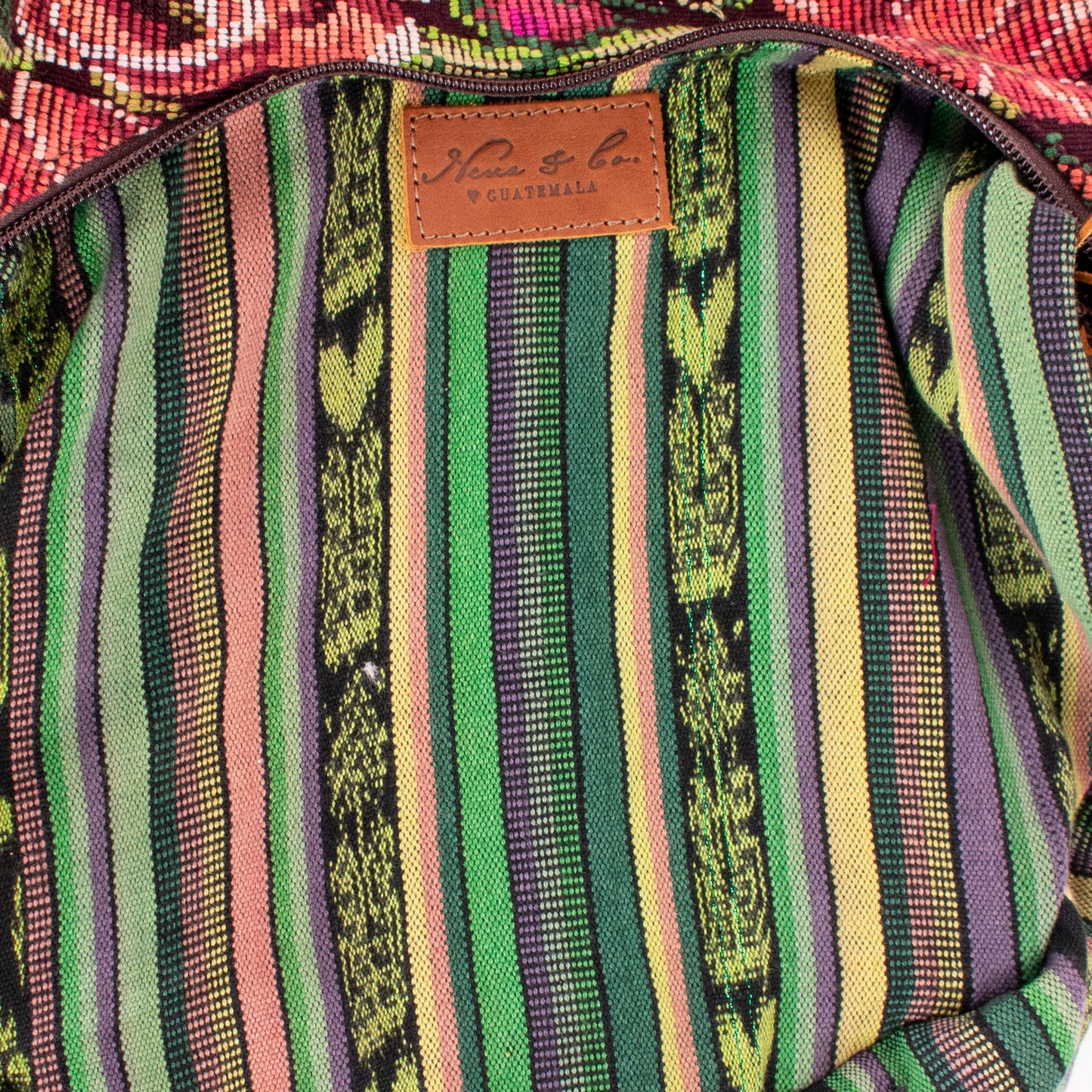BOHO SADDLE BAG - OOAK HUIPIL - CAFE - NO. 19388