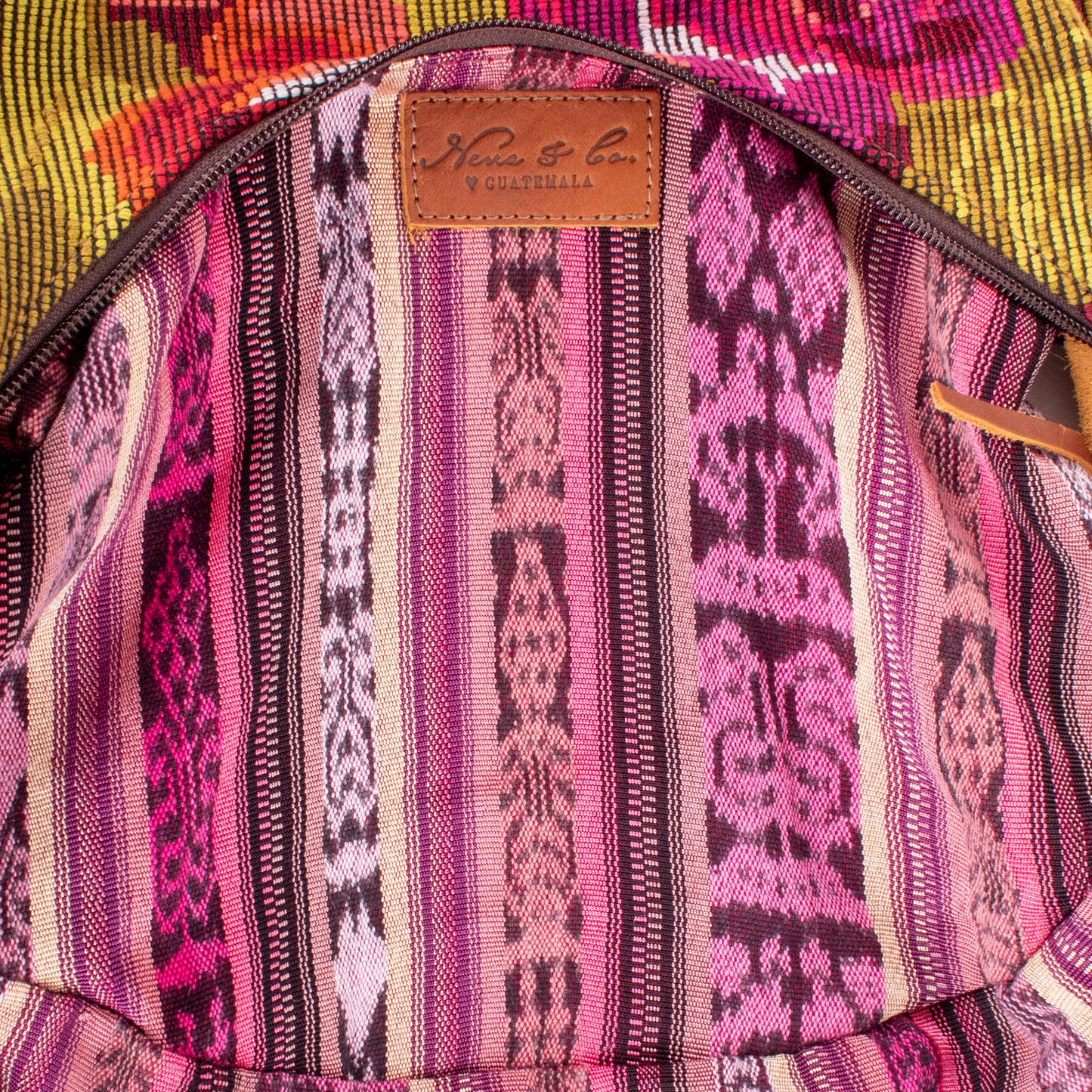 BOHO SADDLE BAG - OOAK HUIPIL - CAFE - NO. 19392