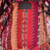 BOHO SADDLE BAG - OOAK HUIPIL - BLACK - NO. 19400