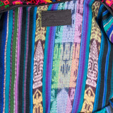 BOHO SADDLE BAG - OOAK HUIPIL - BLACK - NO. 19401