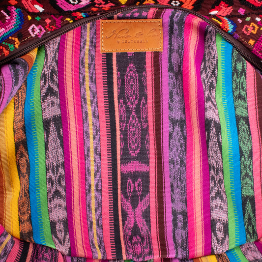 BOHO SADDLE BAG - OOAK HUIPIL - DUNA AMARILLA - NO. 19407