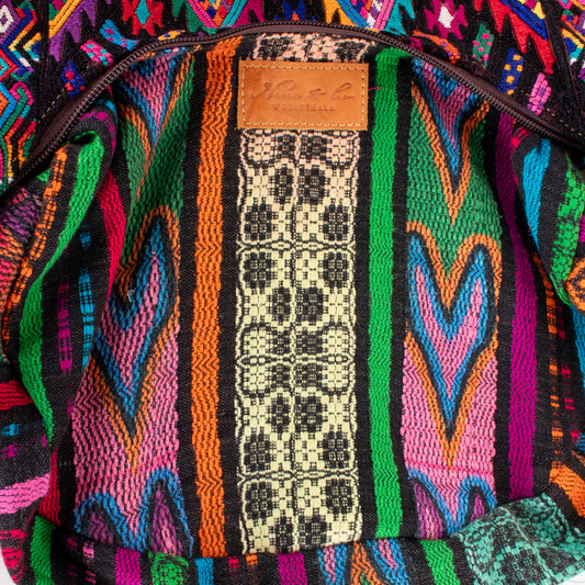 BOHO SADDLE BAG - OOAK HUIPIL - DUNA AMARILLA - NO. 19411