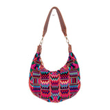 BOHO SADDLE BAG - OOAK HUIPIL - HONEY - NO. 19412