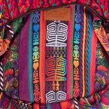 BOHO SADDLE BAG - OOAK HUIPIL - BRANDY - NO. 19414