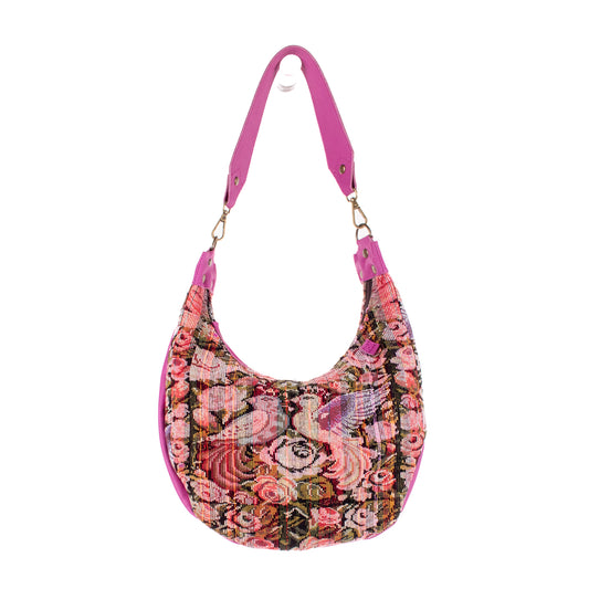 BOHO SADDLE BAG - OOAK HUIPIL - BABY RHINO - NO. 19415