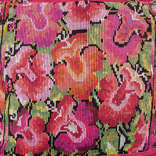 ♡ BEATRIZ CDB + DIAMANTE STRAP ♡ - OOAK HUIPIL - RASPBERRY - NO. 19427