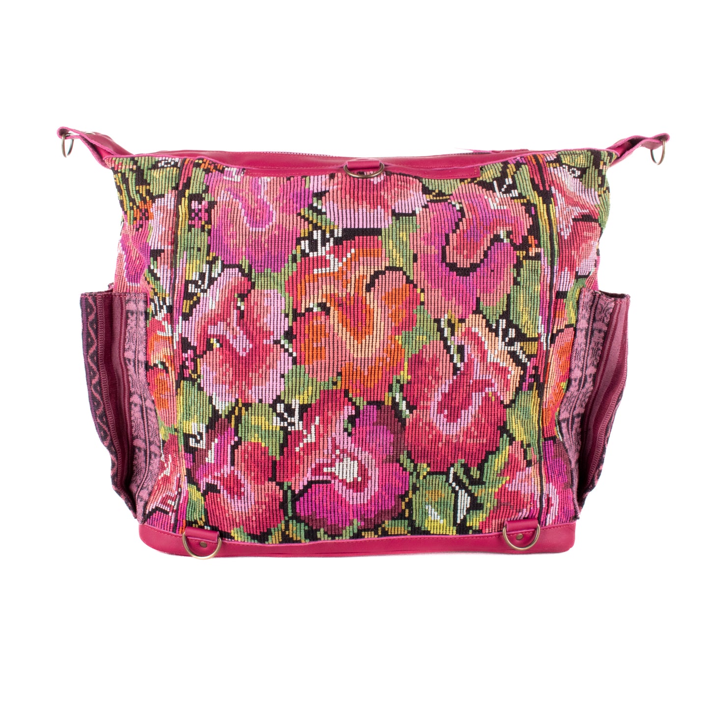 ♡ BEATRIZ CDB + DIAMANTE STRAP ♡ - OOAK HUIPIL - RASPBERRY - NO. 19427