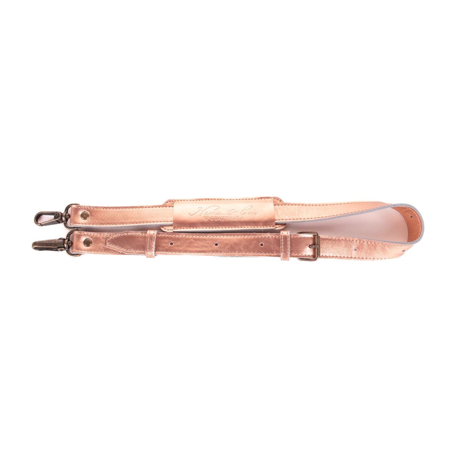♡ BEATRIZ CDB + DIAMANTE STRAP ♡ - OOAK HUIPIL - ROSE GOLD METALLIC - NO. 19432