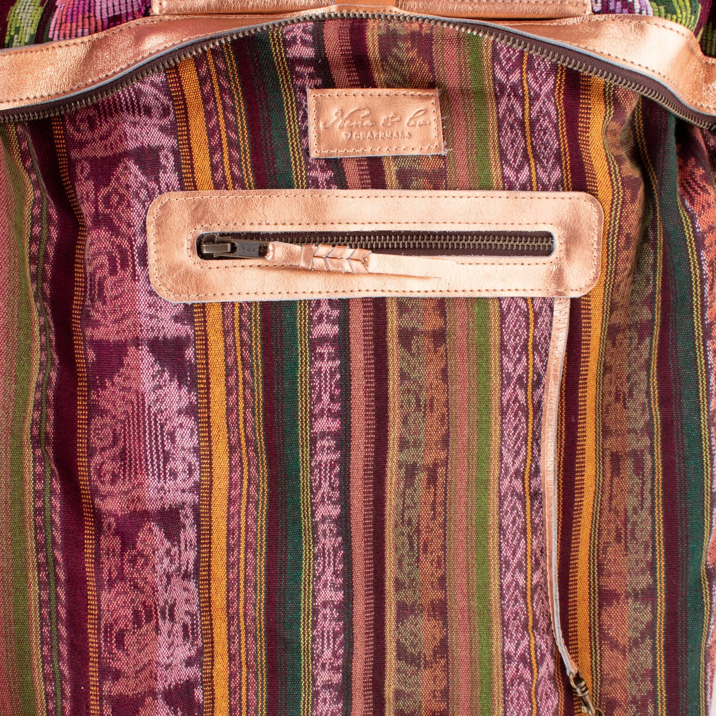 ♡ BEATRIZ CDB + DIAMANTE STRAP ♡ - OOAK HUIPIL - ROSE GOLD METALLIC - NO. 19432