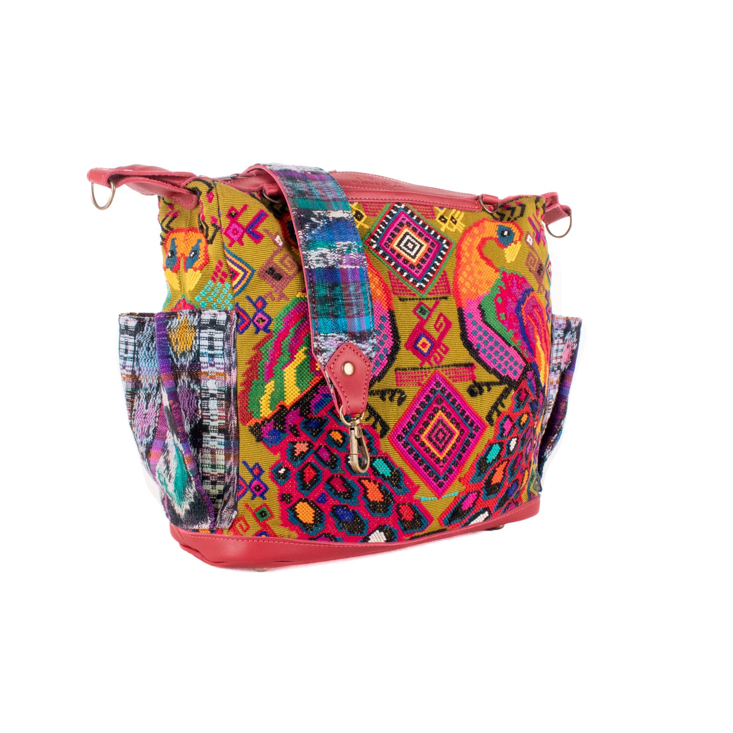 BEATRIZ MCDB + DIAMANTE STRAP - OOAK HUIPIL - CHILI PEPPER - 19433