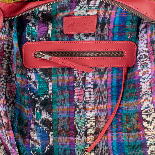 BEATRIZ MCDB + DIAMANTE STRAP - OOAK HUIPIL - CHILI PEPPER - 19433