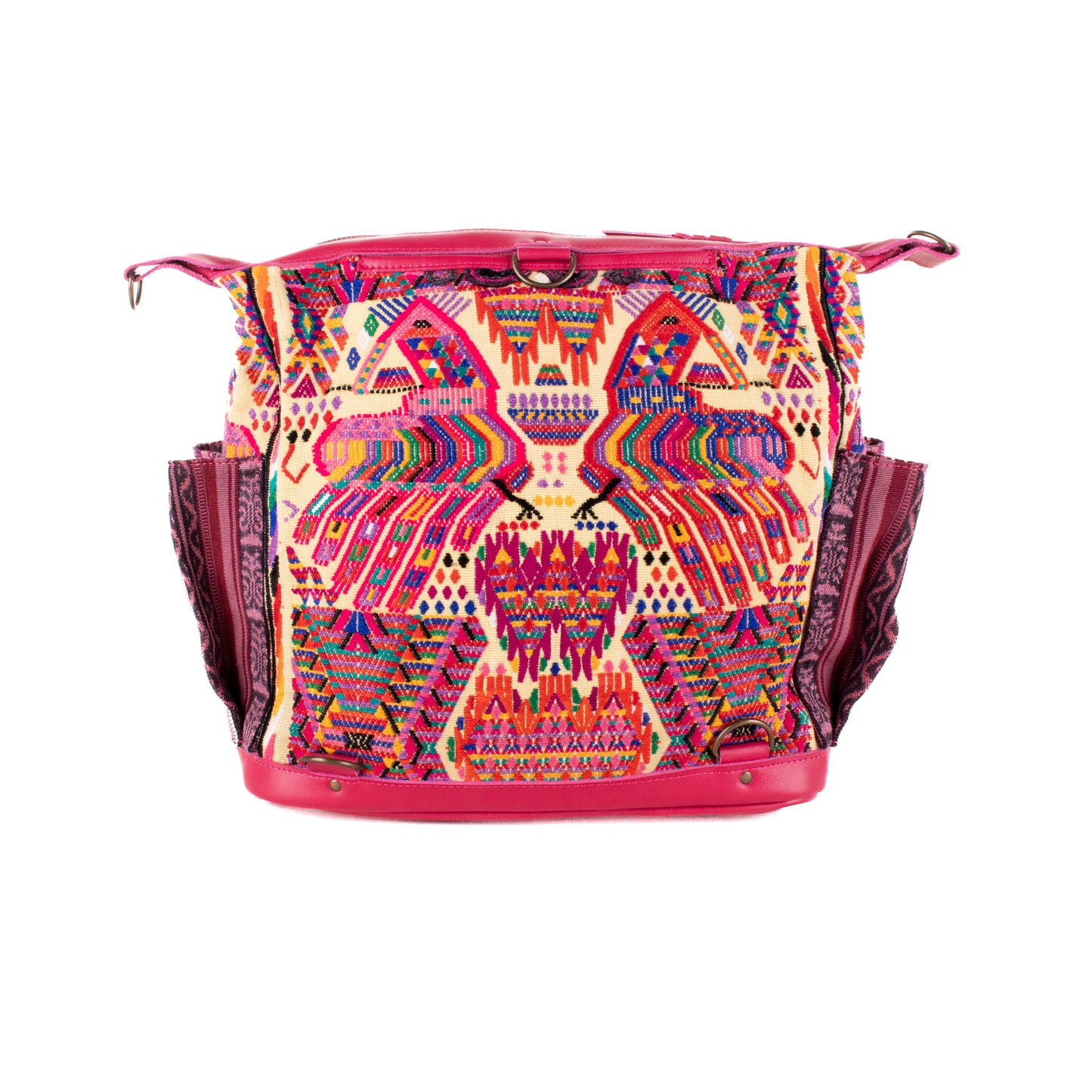 ♡ BEATRIZ MCDB + DIAMANTE STRAP ♡ - OOAK HUIPIL - RASPBERRY - 19435