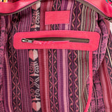BEATRIZ MCDB + DIAMANTE STRAP - OOAK HUIPIL - RASPBERRY - 19435