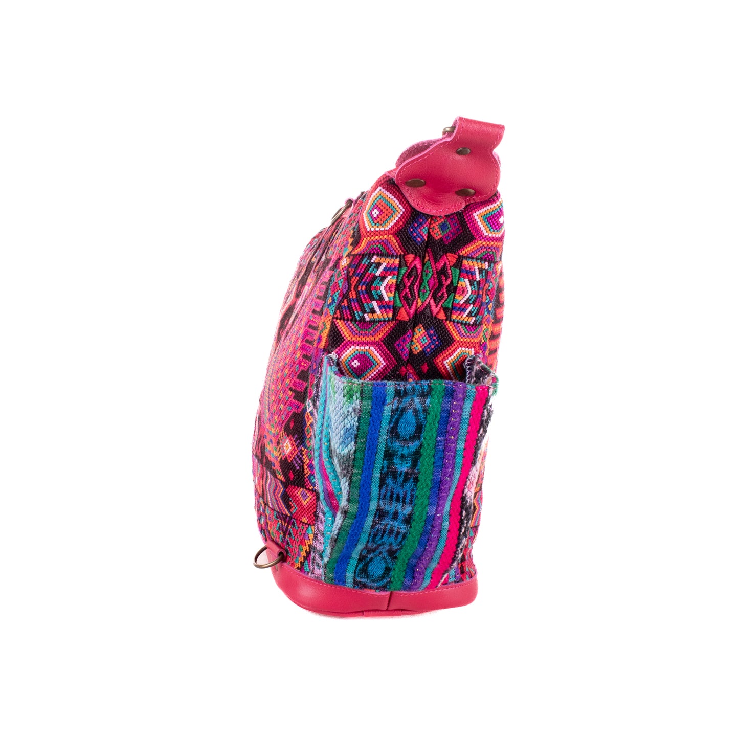 ♡ BEATRIZ MCDB + DIAMANTE STRAP ♡ - OOAK HUIPIL - RASPBERRY - 19436