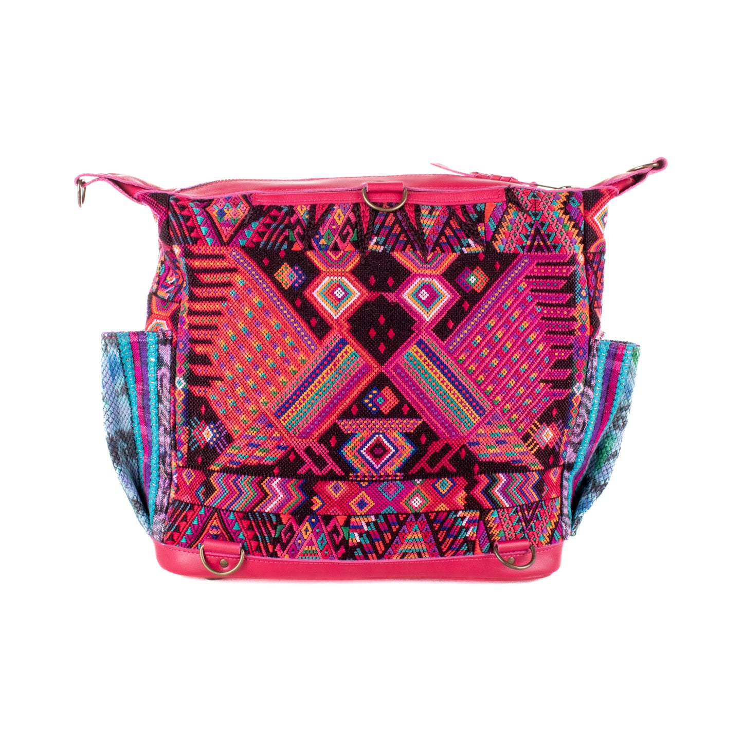 ♡ BEATRIZ MCDB + DIAMANTE STRAP ♡ - OOAK HUIPIL - RASPBERRY - 19436