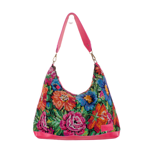 ♡ PENELOPE BAG ♡ - OOAK HUIPIL - RASPBERRY - NO. 19453